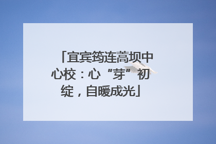 宜宾筠连蒿坝中心校：心“芽”初绽，自暖成光